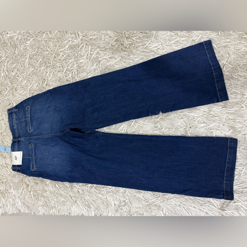 Ann Taylor Dark Blue Flare Jeans - Picture 2 of 3